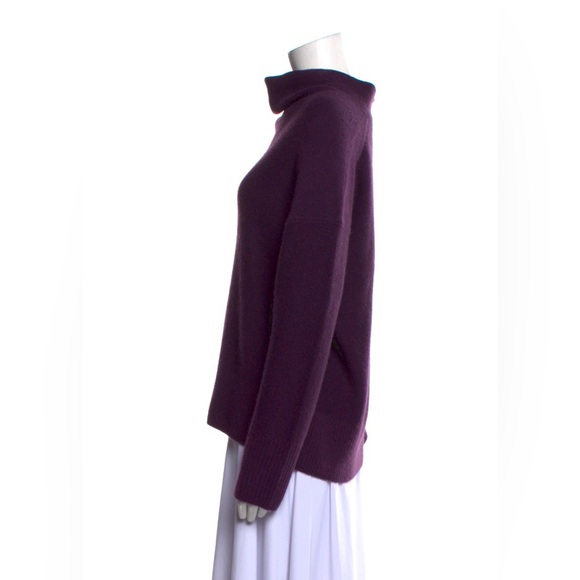 ❤️ Vince boiled cashmere funnel neck sweater purple - Picture 4 of 4